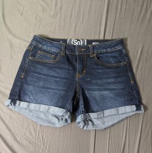 Midi Jean shorts